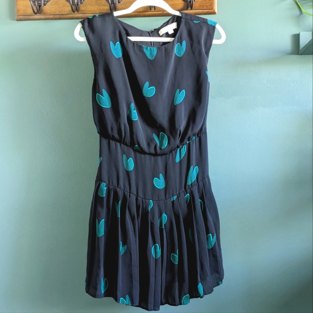 LOFT size 0 heart print dress